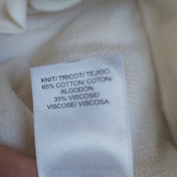 LARGE LUCKY BRAND Peach 🍑 cream ombre sweatshirt top (L/G) orange shirt - Picture 6 of 6